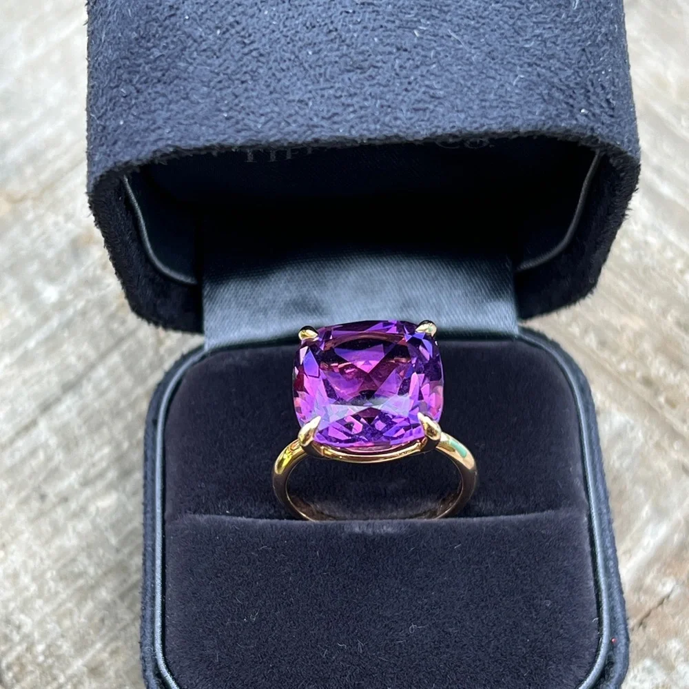 Tiffany & Co. amethyst sparkler ring